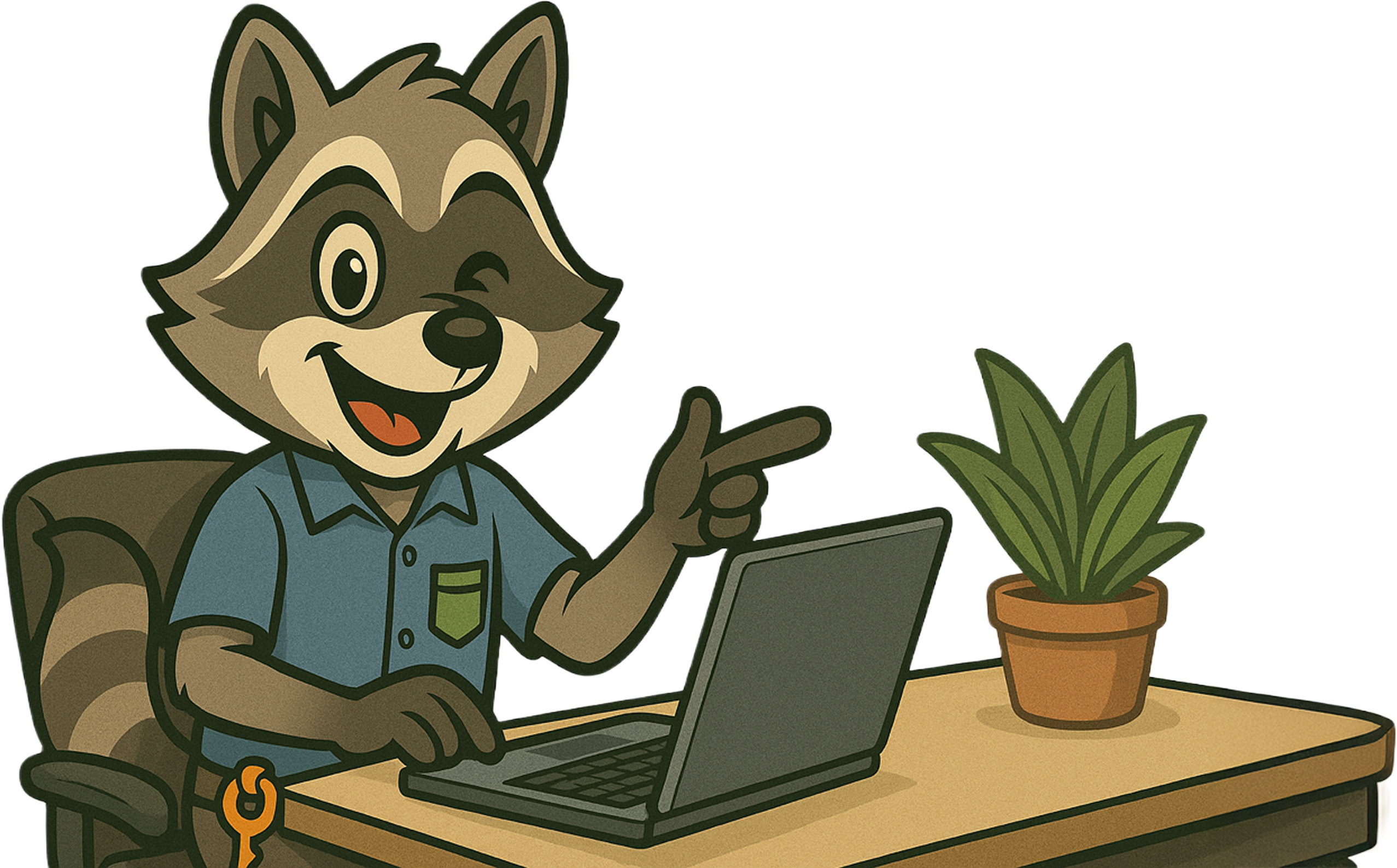 Raccoon Mascot