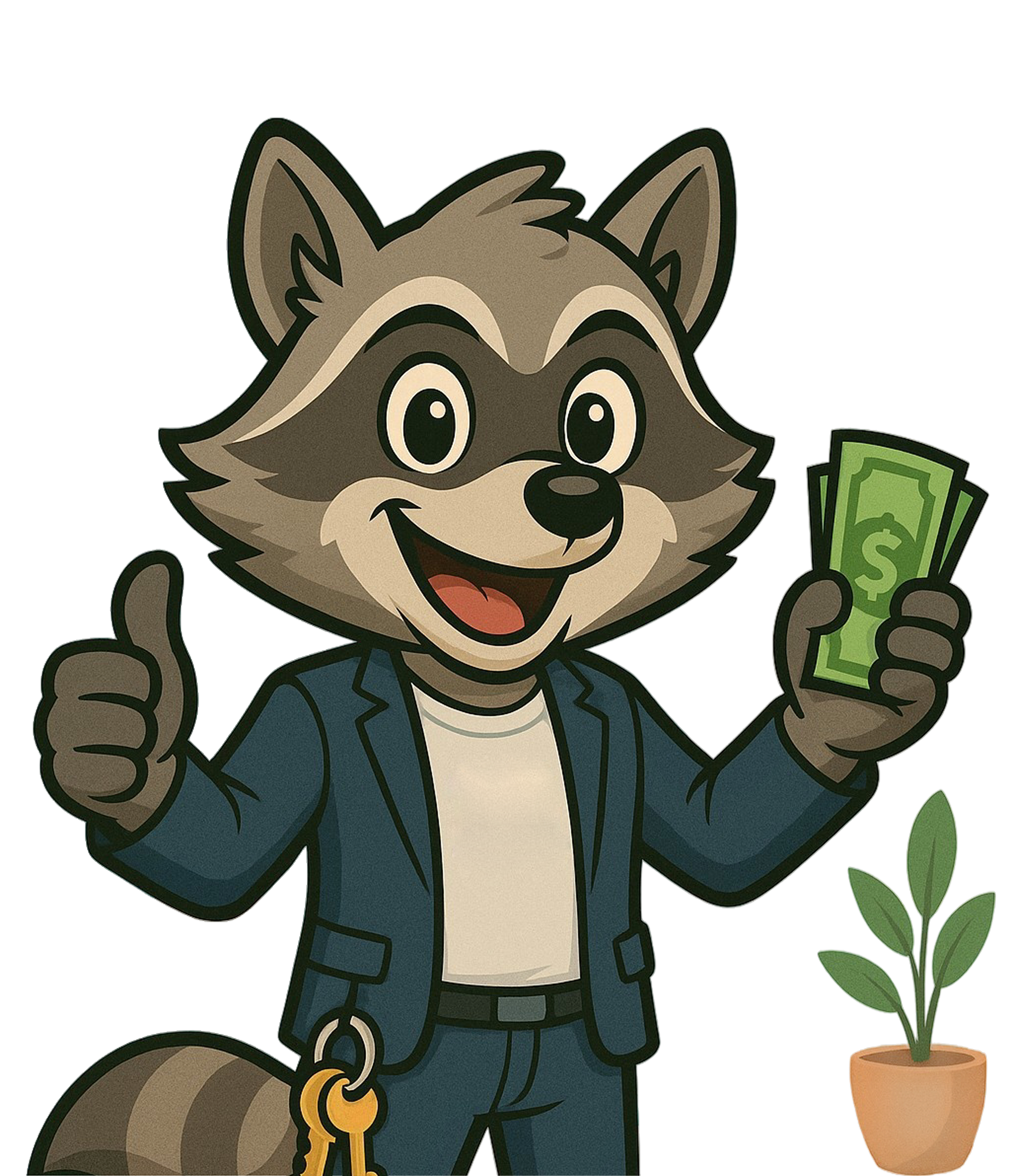 Raccoon Mascot